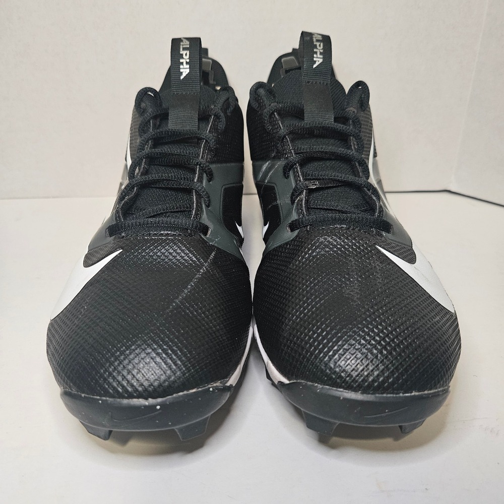 Nike Alpha Menace 4 Shark Football Cleats Mens 11 Black White FQ3875-001 Sports - Picture 9 of 11